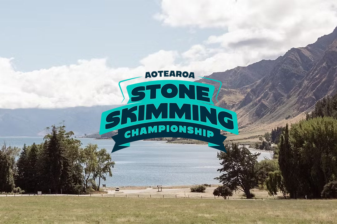 Stoked at the Aotearoa Stone Skimming Championships