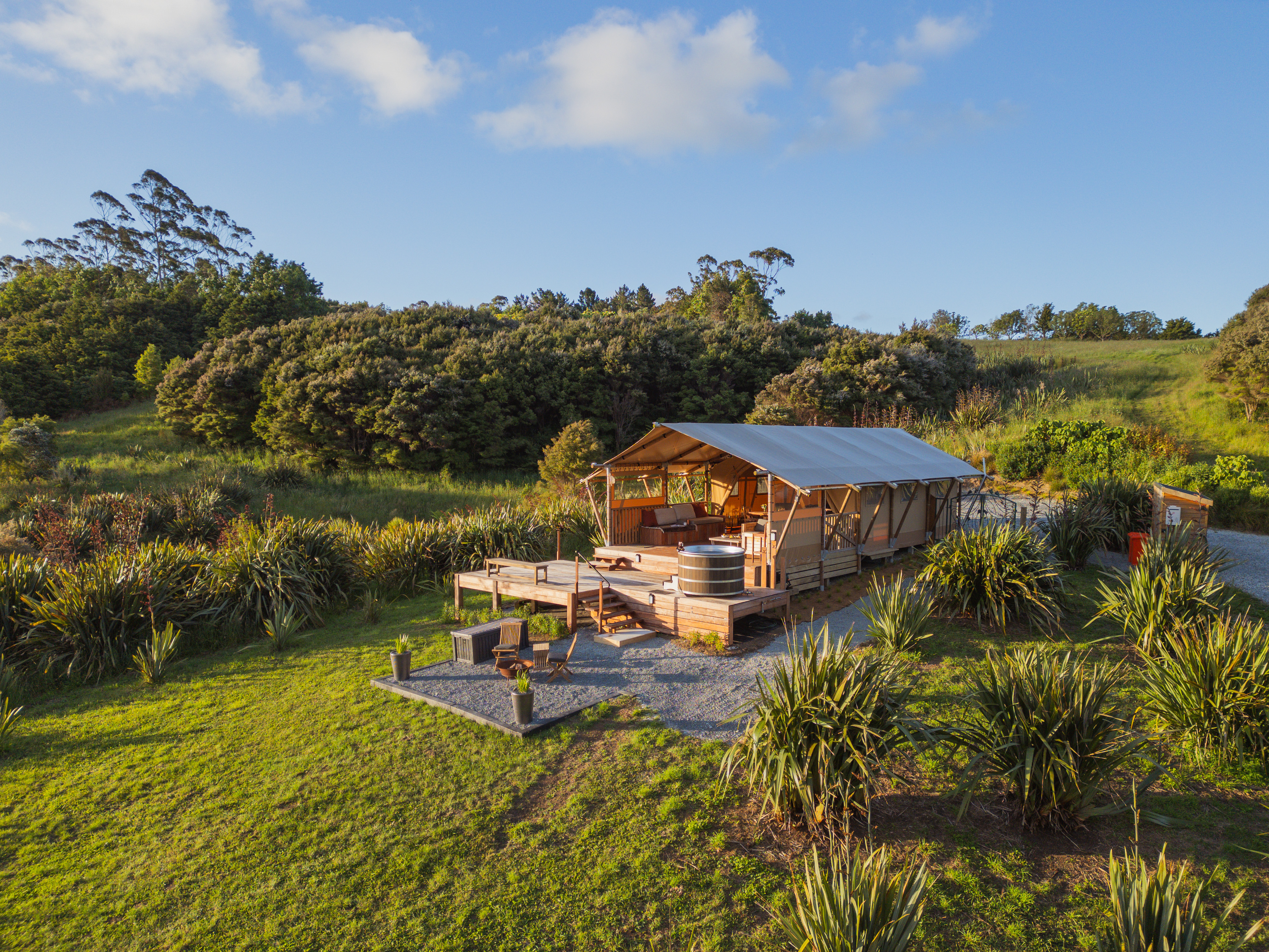 Whare Tui at Canopy Camping